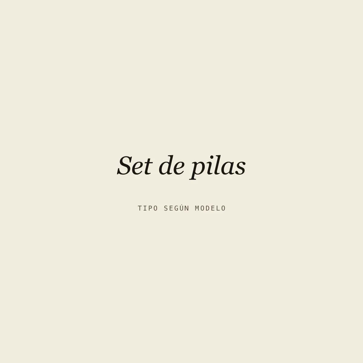 Set de pilas
